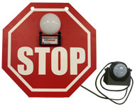 AwarePass® IQ Directional PIR Sensor with Light on 12" STOP Sign