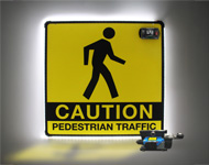 AwareSigns® 24" LED Sign with Gate Switch Combo