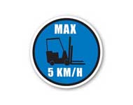 Signe Cercle DuraStripe - Max 5Km/h