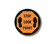 Durastripe Kreisschild - Stop Look Point