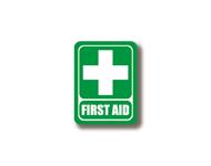 Durastripe Rechteck-Schild - FIRST AID