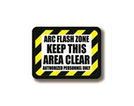 Durastripe-Rechteckschild - ARC FLASH ZONE Diesen Bereich freihalten