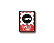 Durastripe Rechteck Schild - 3MPH Geschwindigkeitsbegrenzung